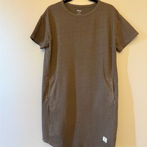 Roots Army Green T shirt Dress